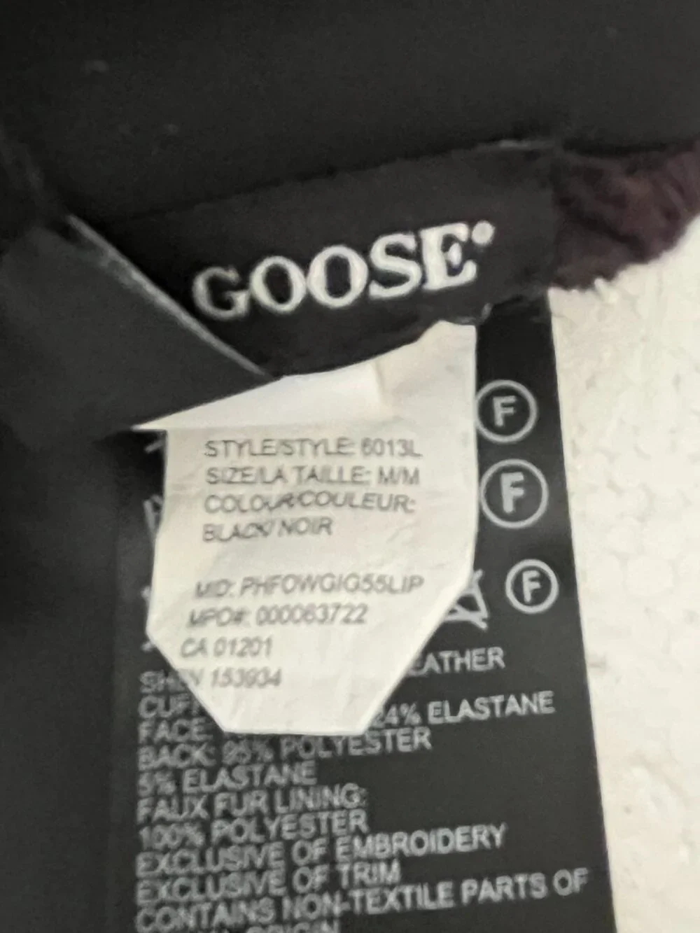 Canada Goose Womens Leather Gloves